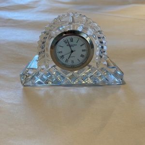Waterford Lismore Signed Crystal Clock - Small